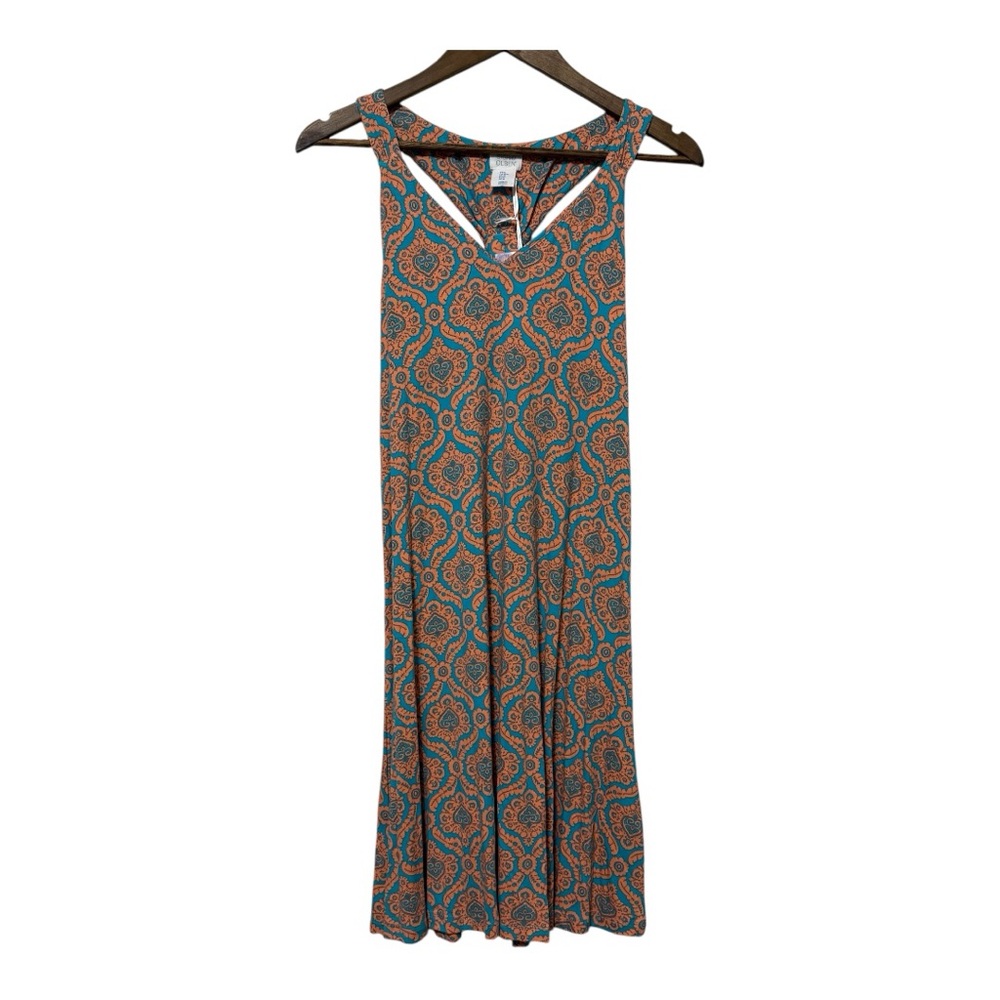 NWT Sigrid Olson Sleeveless Racerback Dress Women's Medium Paisley Boho Cover-Up